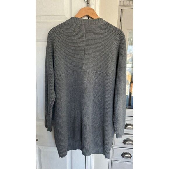 Athleta West End Oversized Cardigan Pockets Grey Women's M - Picture 6 of 13